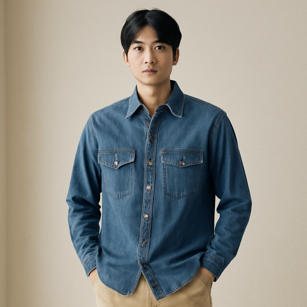 남성데님셔츠 대표 이미지
